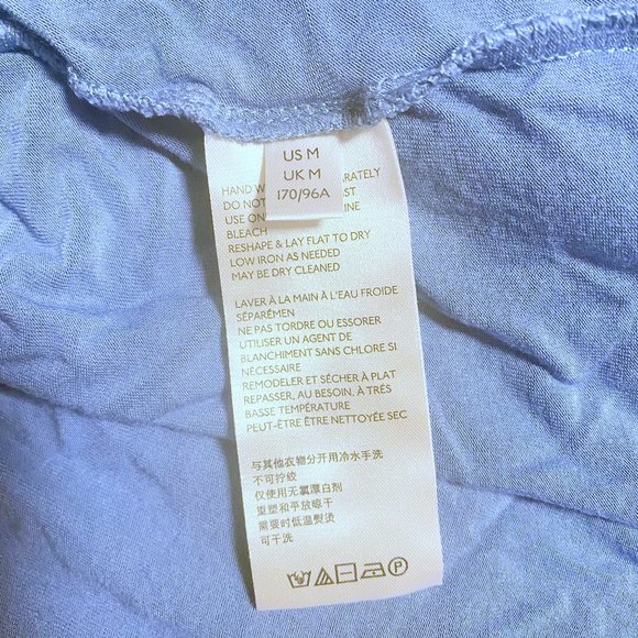 ✅Free People Moonshine Blue Mountain Relaxed Top M - Picture 12 of 12